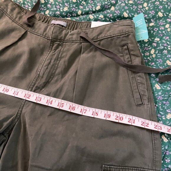 NWT Maurices High Rise Wide Leg Cargo Pants Womens M Olive Green Neutral - Picture 9 of 10
